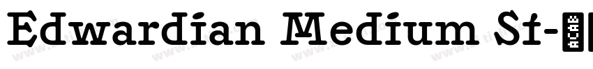 Edwardian Medium St字体转换